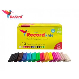 Record Kids πλαστελίνη 13 χρωμάτων
