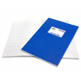Super Διεθνές Τετράδιο Διπλοχάρακο Μπλε 50 φ. κλασικό πλαστικό SKAG (μαλακό εξώφυλλο)