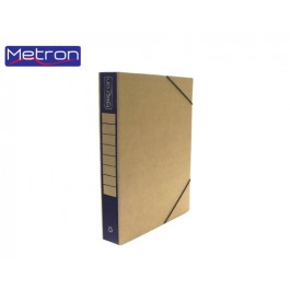 Κουτί με λάστιχο οικολογικό 5cm Metron με χρωματιστή ράχη