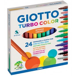 Μαρκαδόροι Giotto λεπτοί 24 τεμ.Turbo Color