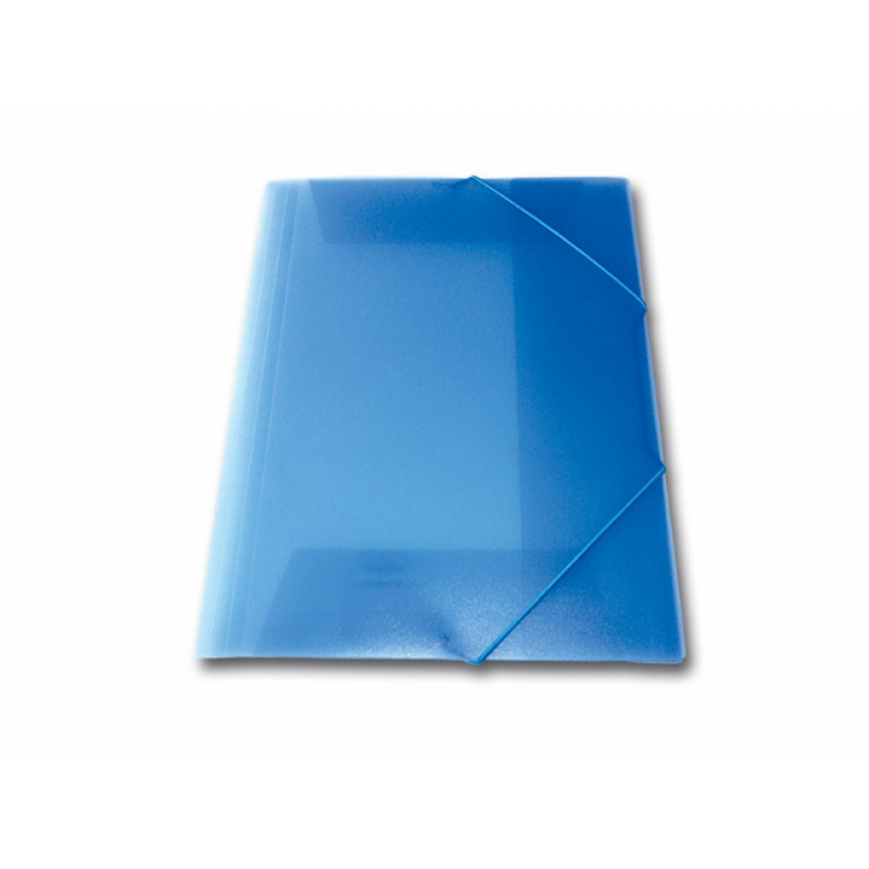 Ντοσιέ με Λάστιχο P.P. Διαφανές Πλαστικό Γαλάζιο
